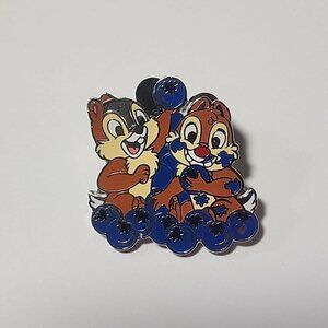 2007 Hidden Mickey Chip And Dale Eating Blueberries Pin